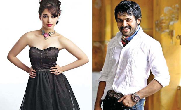 Tamannaah and Karthi Tamannaah and Karthi